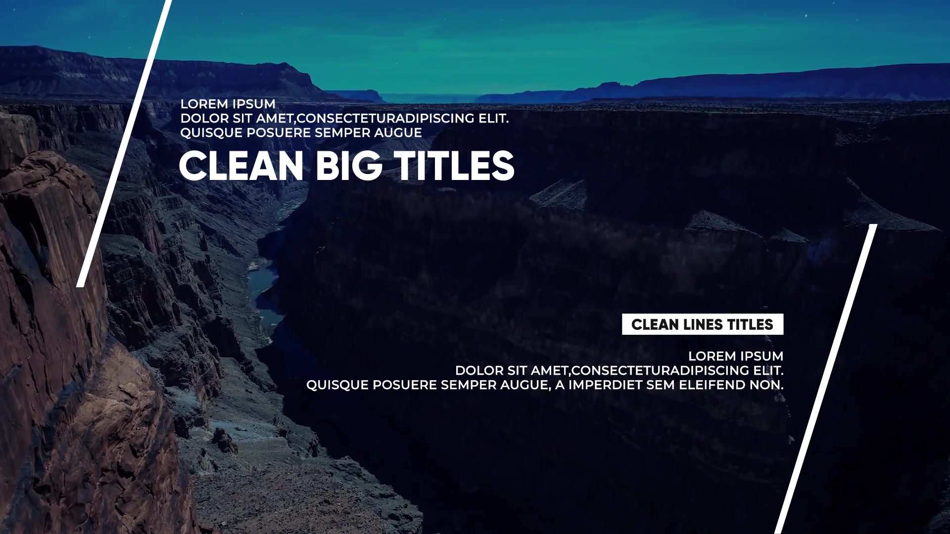 Clean Lines Big Titles Videohive 22953508 After Effects Image 10