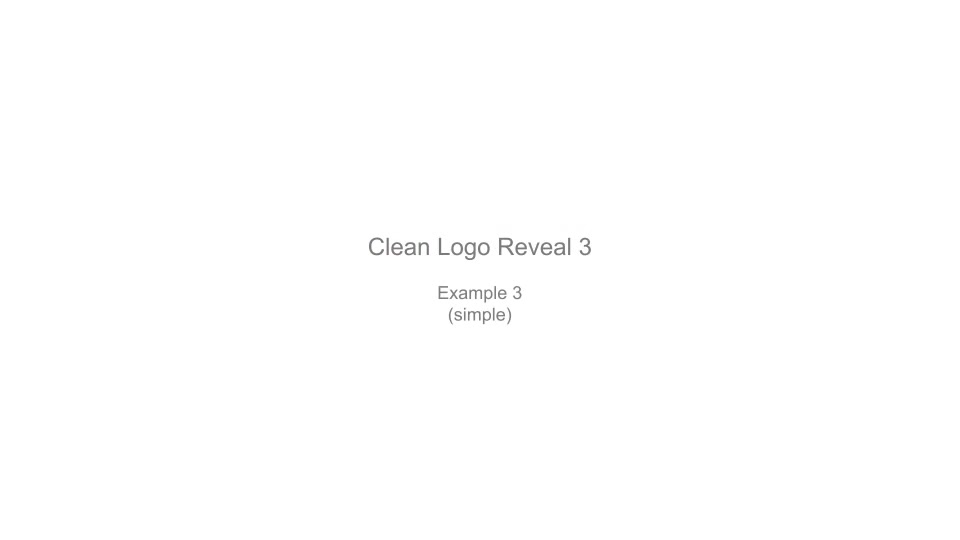 Clean Logo Reveal 3 - Download Videohive 6625848