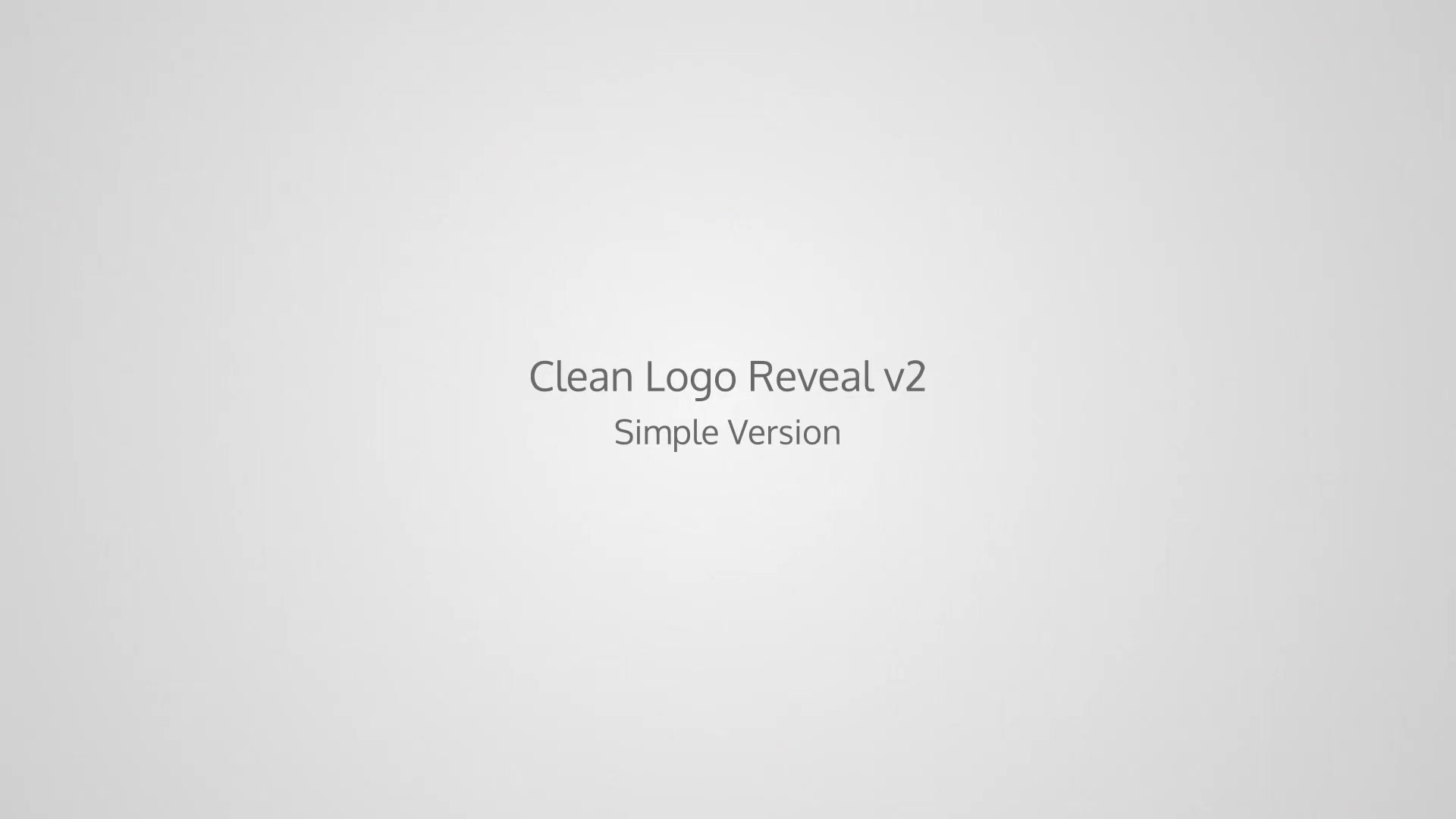 Clean Logo Reveal v2 Videohive 38672393 After Effects Image 3
