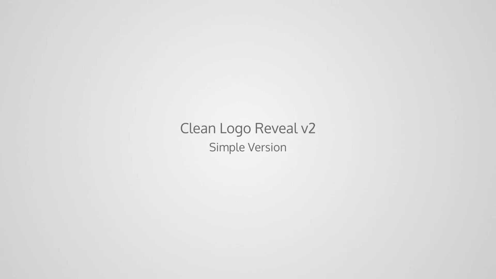 Clean Logo Reveal v2 - Download Videohive 16270076