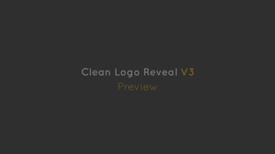 Clean Logo Reveal V3 Videohive 10468703 After Effects Image 1