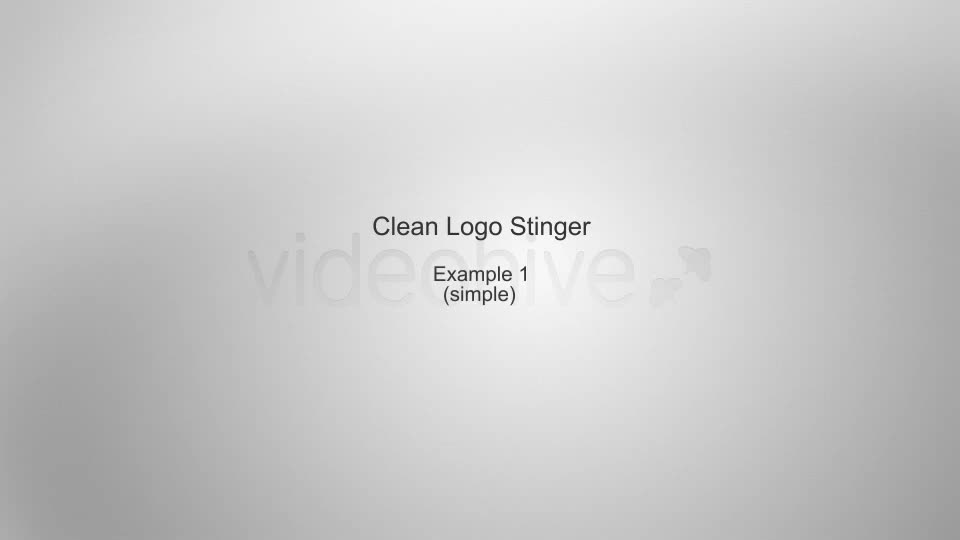 Clean Logo Stinger - Download Videohive 4099709