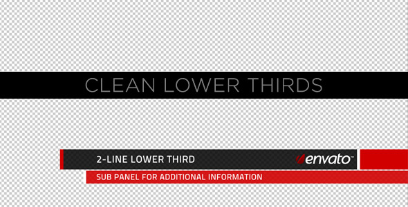 Clean Lower Thirds and Titles - Download Videohive 231558