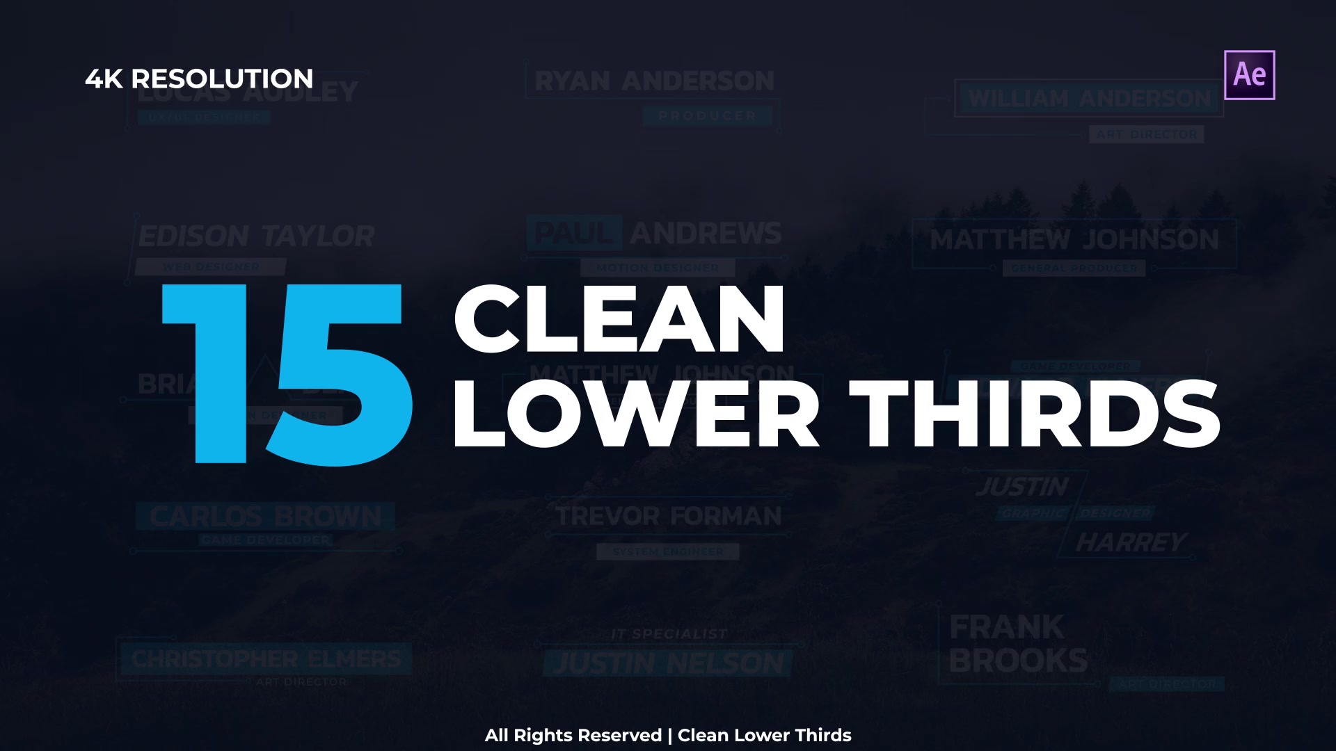 Clean Lower Thirds Videohive 30077518 After Effects Image 13