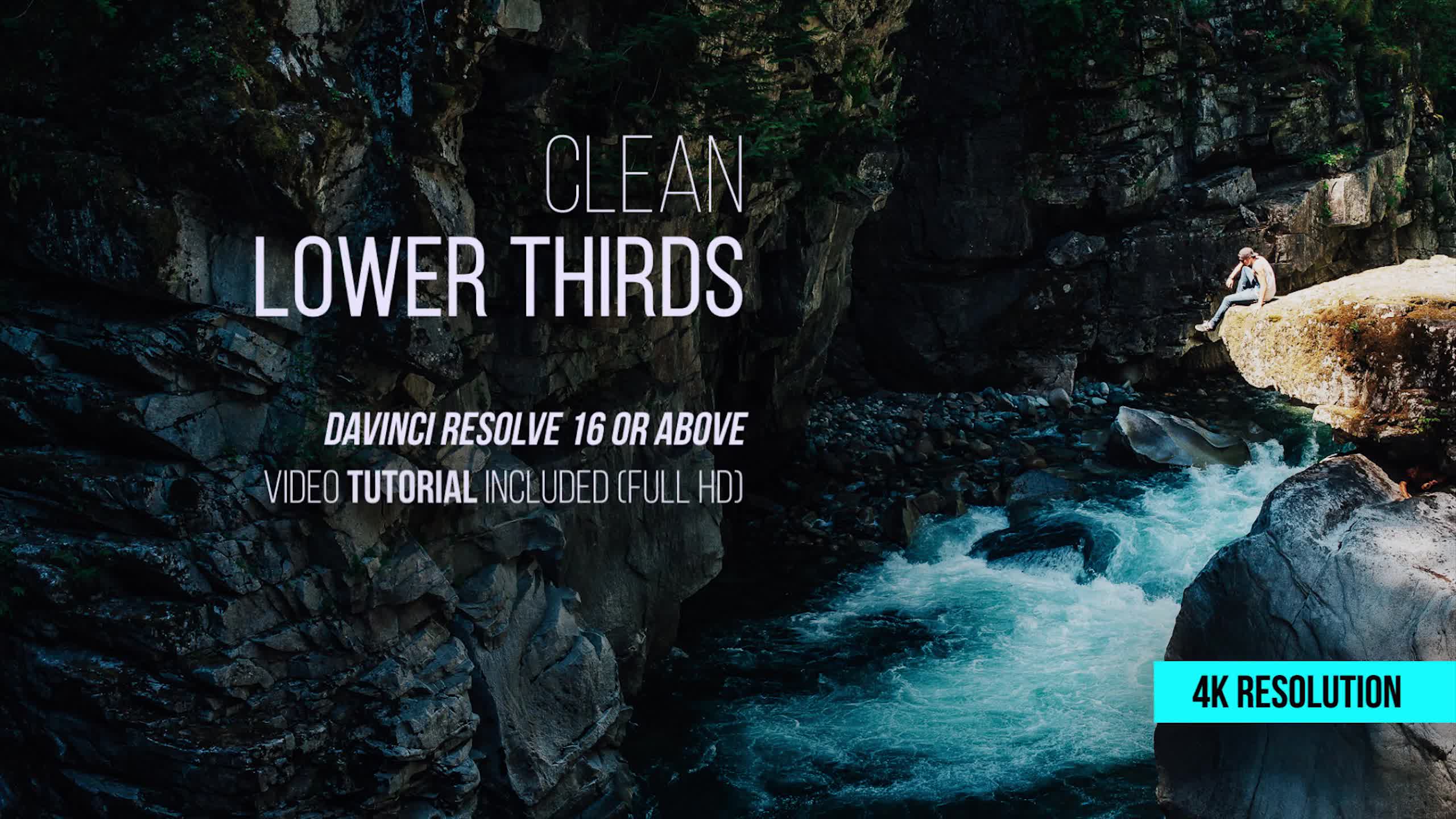 Clean Lower Thirds for DaVinci Resolve Videohive 32173464 DaVinci Resolve Image 1