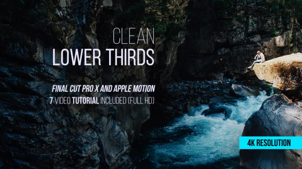 Clean Lower Thirds for Final Cut Pro X - Download Videohive 19676744