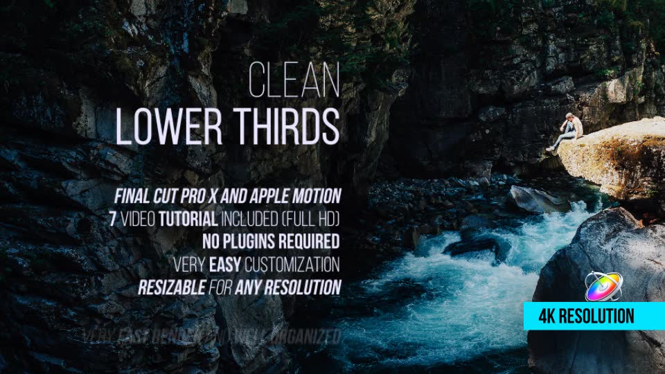 Clean Lower Thirds for Final Cut Pro X - Download Videohive 19676744