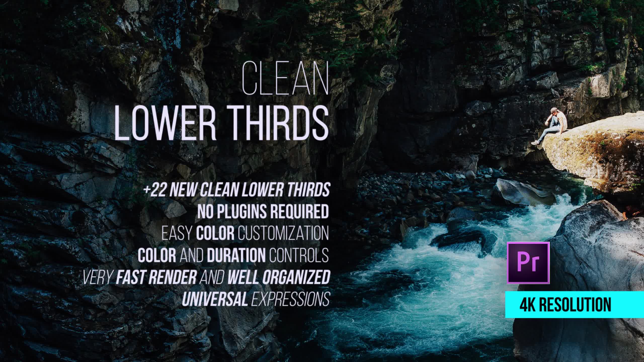 Clean Lower Thirds for Premiere - Download Videohive 21731346