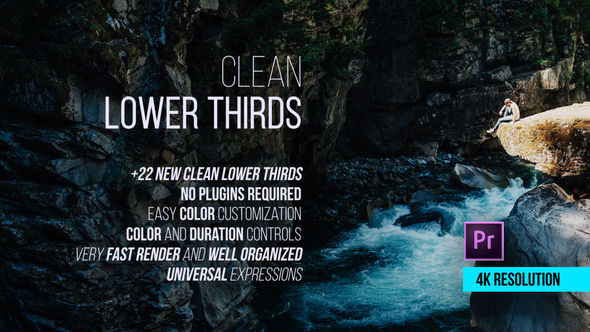 Clean Lower Thirds for Premiere - Download Videohive 21731346