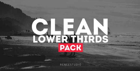 Clean Lower Thirds Pack - Videohive Download 10621567