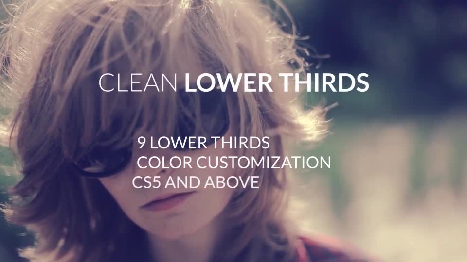 Clean LowerThirds - Download Videohive 12874111