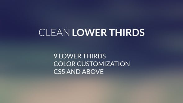 Clean LowerThirds - Download Videohive 12874111