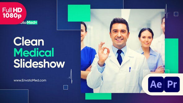Clean Medical Slideshow || Parallax Slideshow || MOGRT - Videohive 38323820 Download
