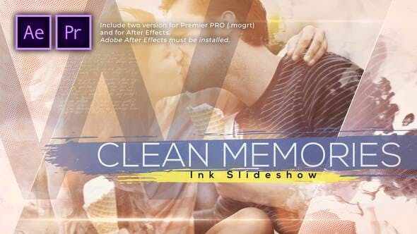Clean Memories Inks Slideshow - Videohive Download 30975259