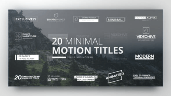 Clean Minimal Titles | For Premiere Pro - Videohive Download 34107553