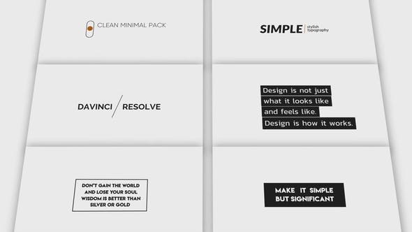 Clean Minimal Titles V.2 - 30124948 Videohive Download