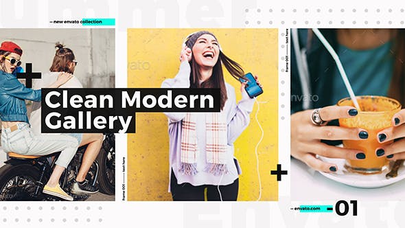 Clean Modern Gallery / Fashion Opener / Event Promo / Clothes Collection / Stylish Urban Slideshow - Videohive 18195043 Download