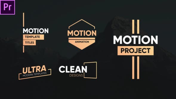 Clean Motion Titles Premiere Pro - Videohive 26342522 Download