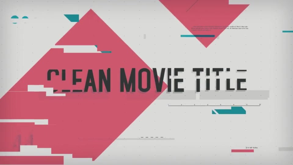 Clean Movie Title - Download Videohive 8526699