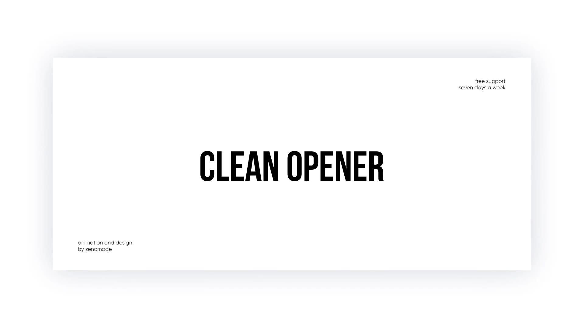 Clean Opener Videohive 32445602 After Effects Image 2