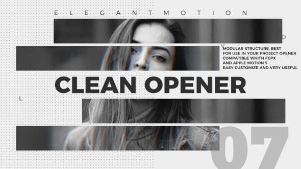 Clean Opener / FCPX - Download Videohive 23430038