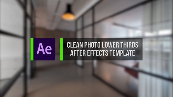 Clean Photo Lower Thirds - 21902069 Videohive Download