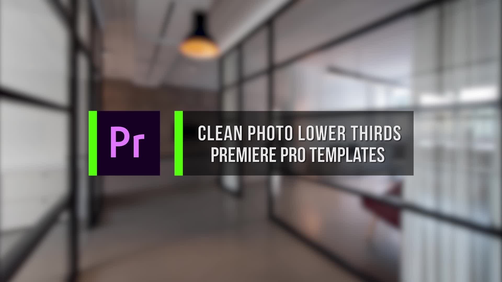 Clean Photo Lower Thirds Videohive 23517009 Premiere Pro Image 1