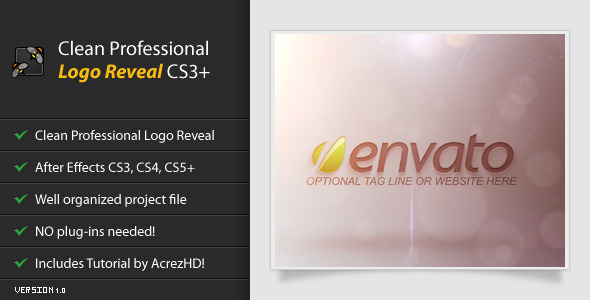 Clean Professional Logo Reveal CS3 - Download Videohive 504743