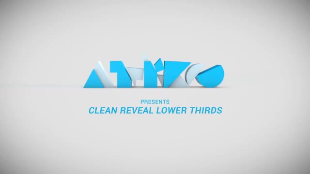 Clean Reveal Lower Thirds - Download Videohive 5415265