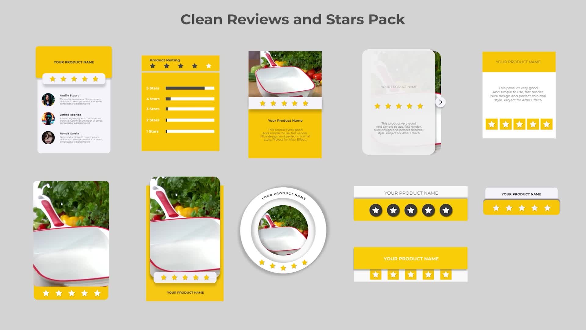 Clean Reviews And 5 Star Pack Videohive 29946848 After Effects Image 1