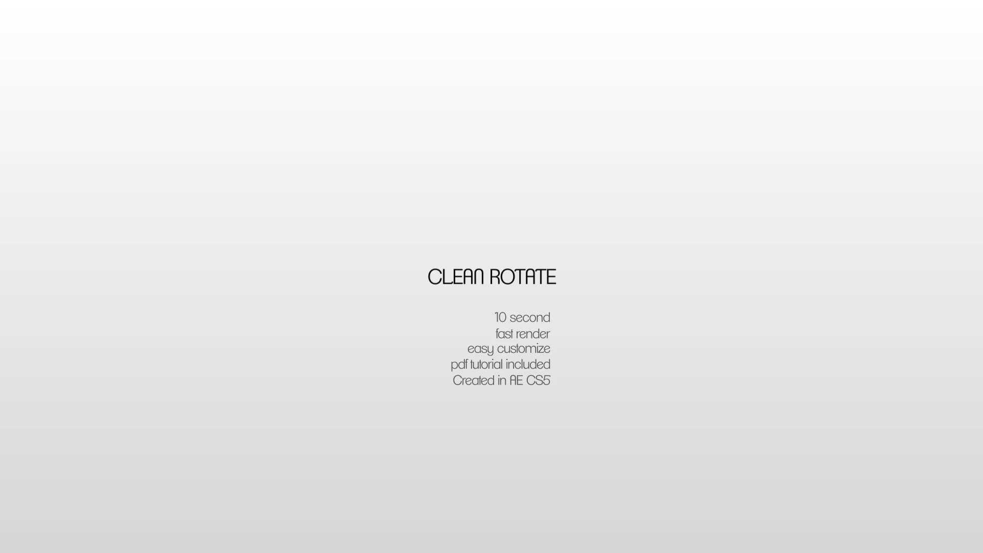 Clean Rotate 2 Videohive 14154589 After Effects Image 2