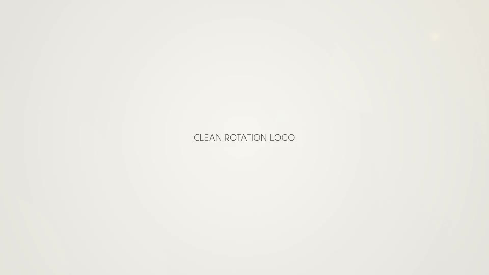 Clean Rotation Logo - Download Videohive 15432466