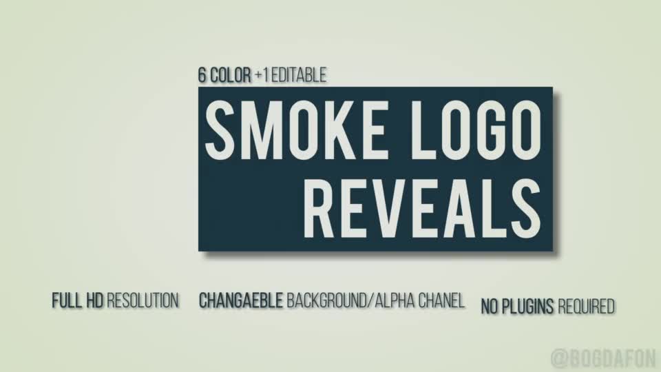 Clean Smoke Logo Reveal Pack - Download Videohive 15380496