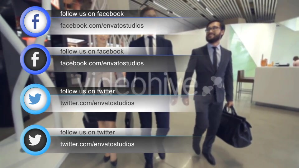 Clean Social Media Lower Third Pack (Pack of 14) - Download Videohive 10598969