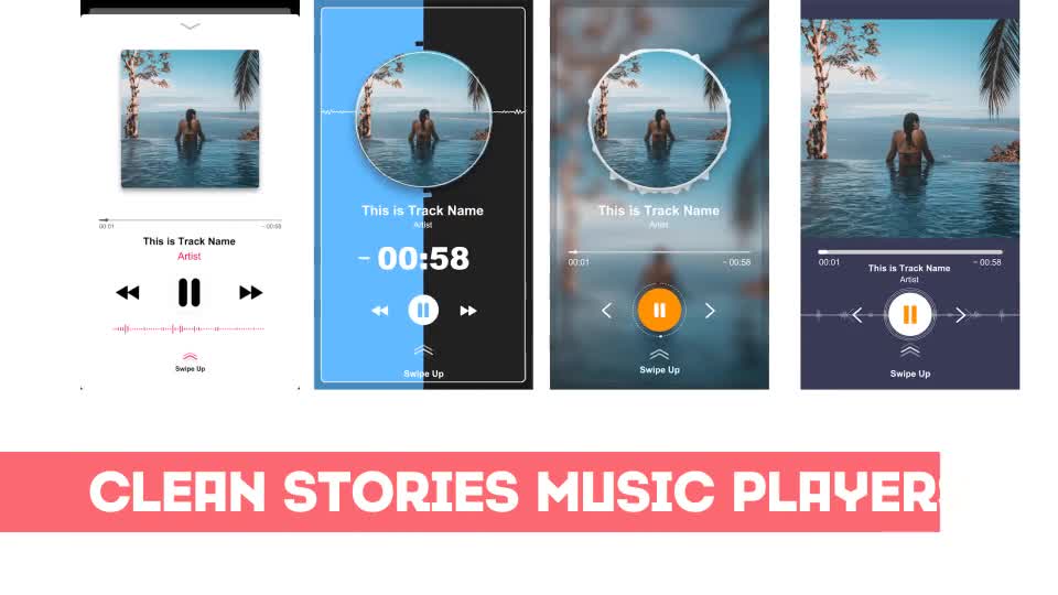 Clean Stories Music Players Videohive 24495980 After Effects Image 1