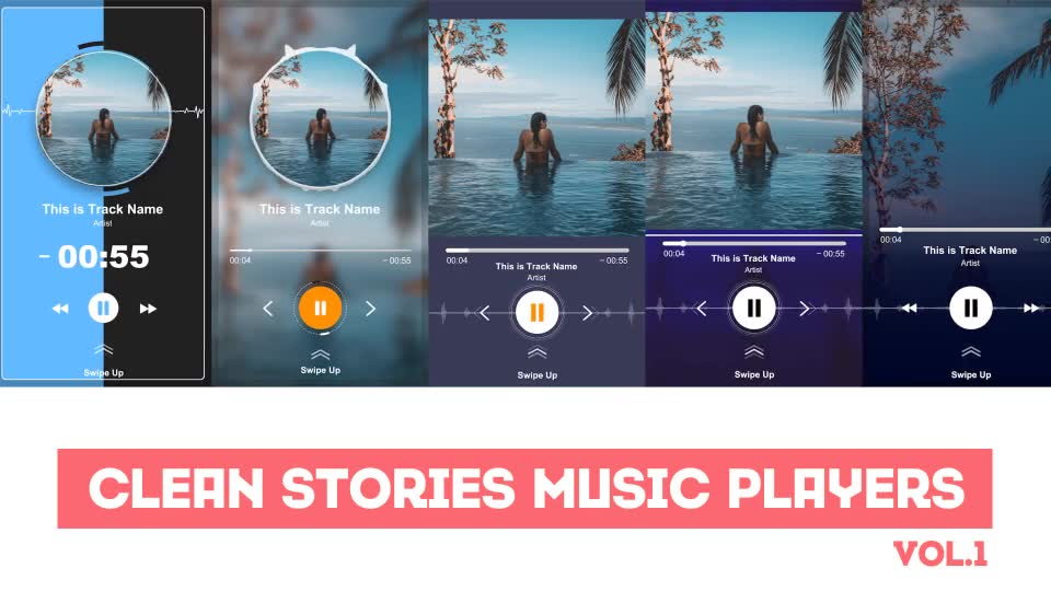 Clean Stories Music Players Videohive 24495980 After Effects Image 2