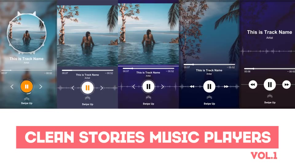 Clean Stories Music Players Videohive 24495980 After Effects Image 3