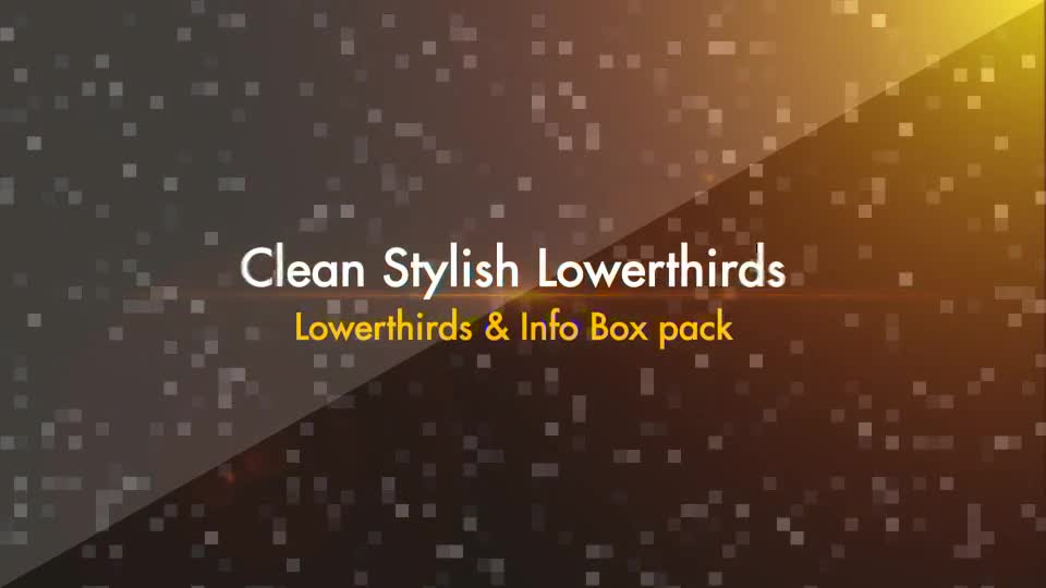 Clean Stylish Lower Thirds Pack - Download Videohive 7437667