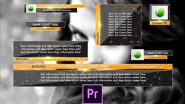 Clean Stylish Lower Thirds Pack Premiere Pro - Download Videohive 34166207