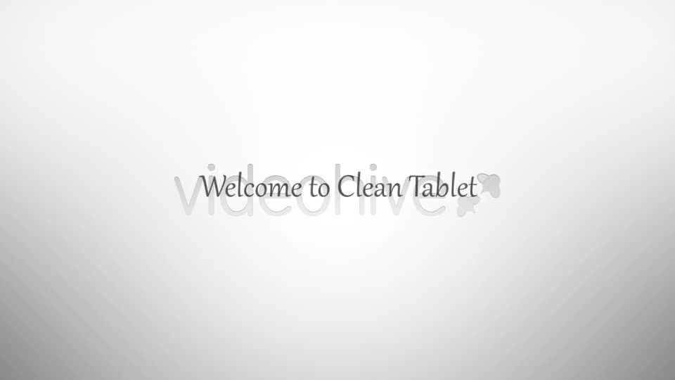 Clean Tablet Videohive 238401 After Effects Image 1