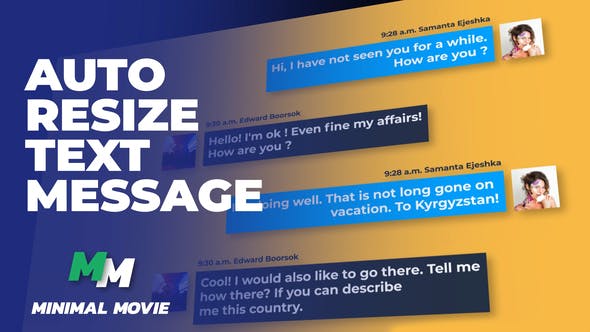 Clean Text Message Kit/ Autoresize - Videohive Download 29947609
