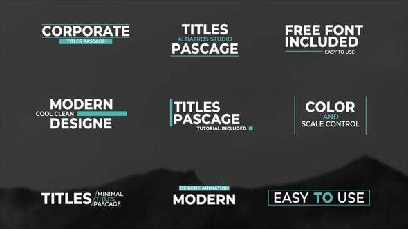 Clean Titles 1.0 | Premiere Pro Templates - 35467159 Videohive Download