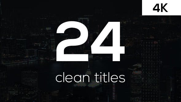 Clean Titles - 16646603 Download Videohive