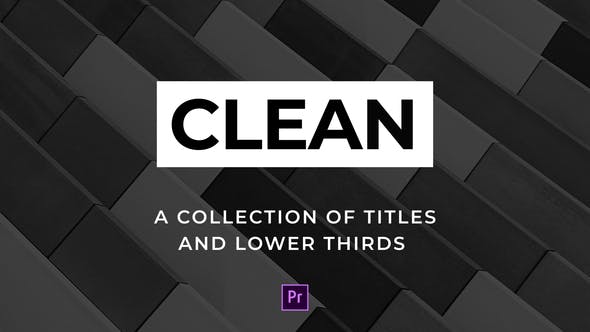 Clean Titles and Lower Thirds For Premiere Pro - Videohive 23203500 Download