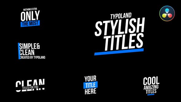 Clean Titles - Download 31708998 Videohive