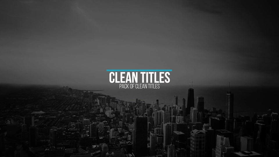 clean title after effects free download