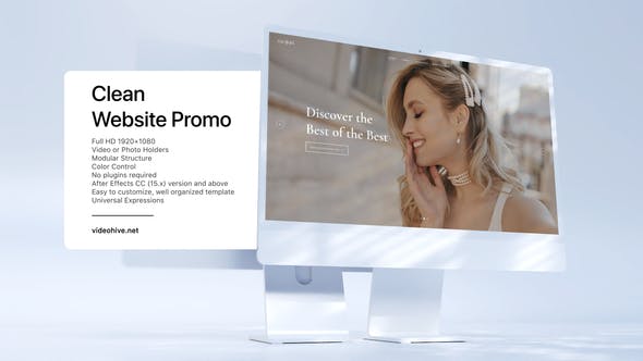 Clean Website Promo - Videohive 39109480 Download