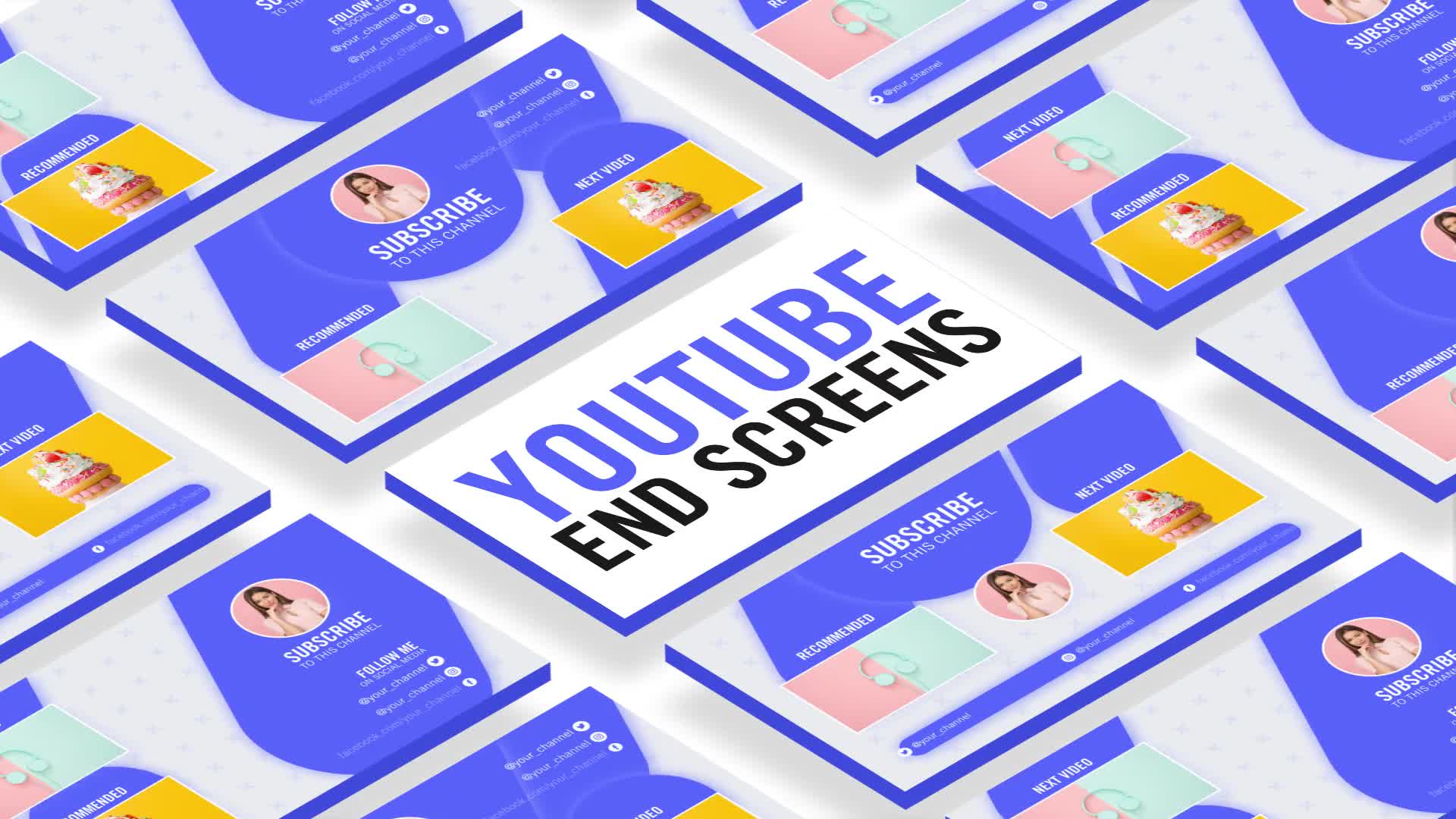 Clean Youtube End Screens Videohive 27066798 Premiere Pro Image 1