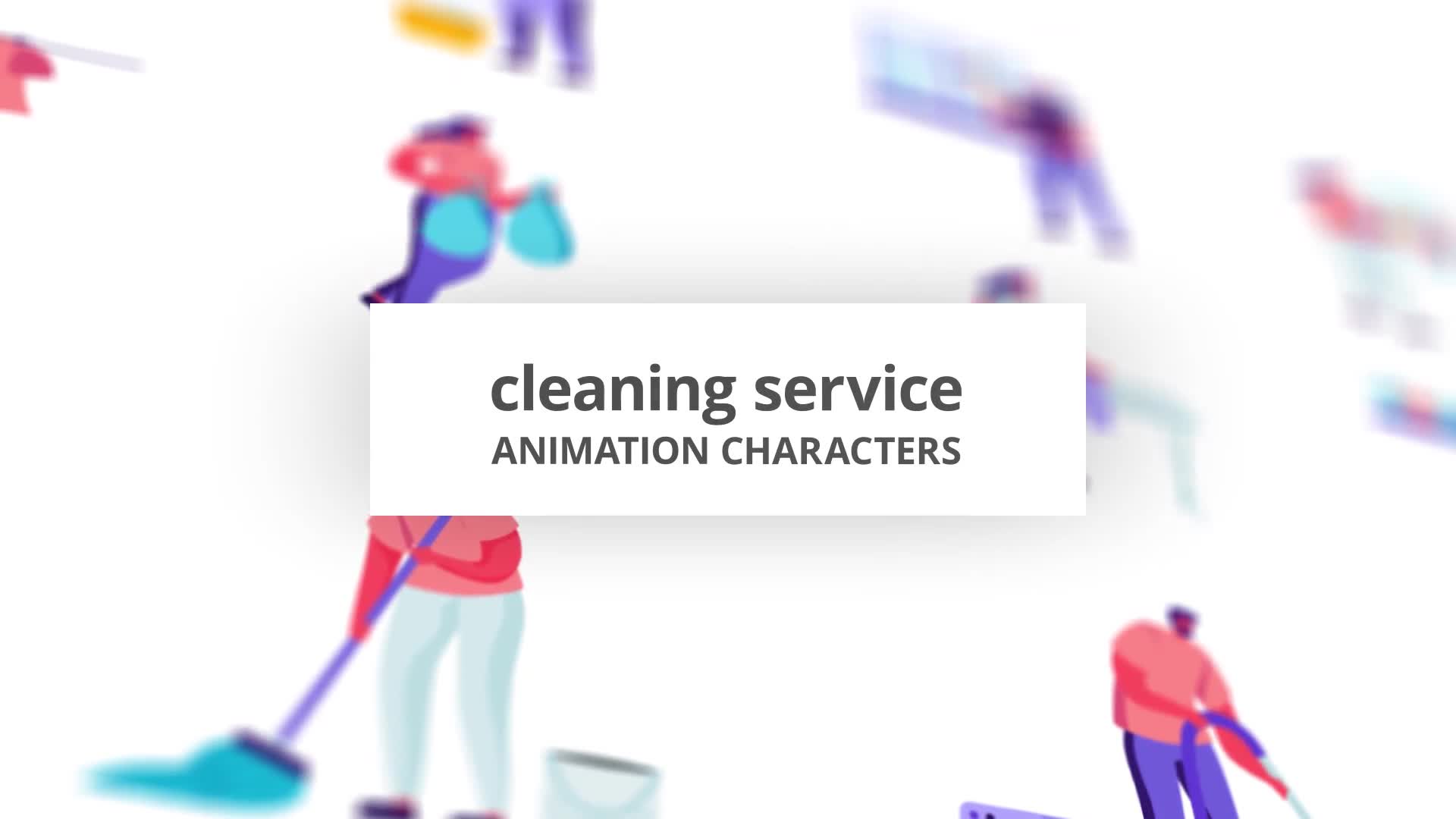 Cleaning service Character Set Videohive 32842622 After Effects Image 1