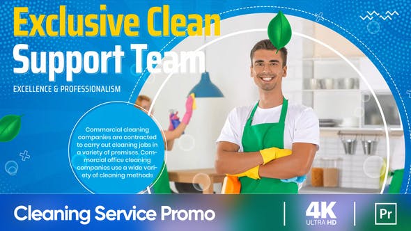 Cleaning Service Promo (MOGRT) - Videohive 33735262 Download